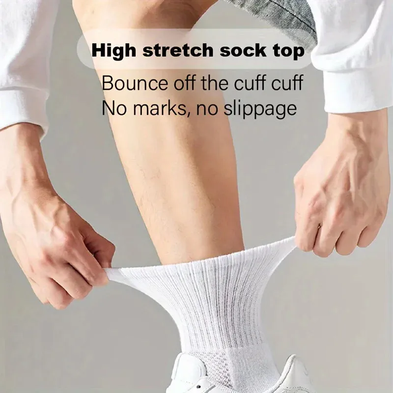 5-Pair Comfort Sock Set - Breathable, Odor-Resistant, and Stylish
