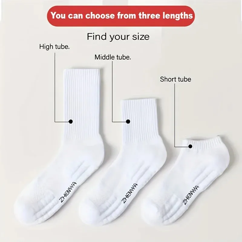 5-Pair Comfort Sock Set - Breathable, Odor-Resistant, and Stylish