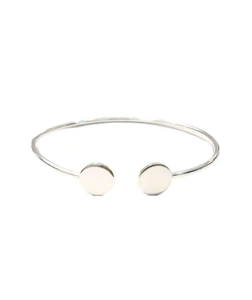 Adjustable Simple Geometric Bracelet in Gold or Silver - Handmade in England, Hypoallergenic Brass Jewelry