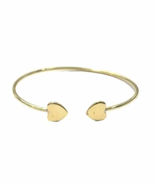 Adjustable Simple Geometric Bracelet in Gold or Silver - Handmade in England, Hypoallergenic Brass Jewelry