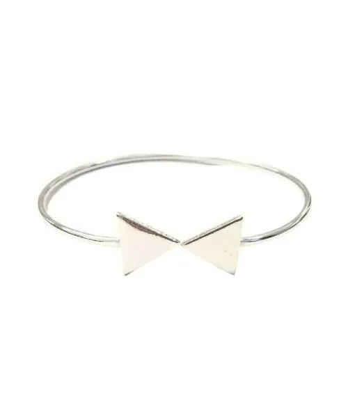 Adjustable Simple Geometric Bracelet in Gold or Silver - Handmade in England, Hypoallergenic Brass Jewelry