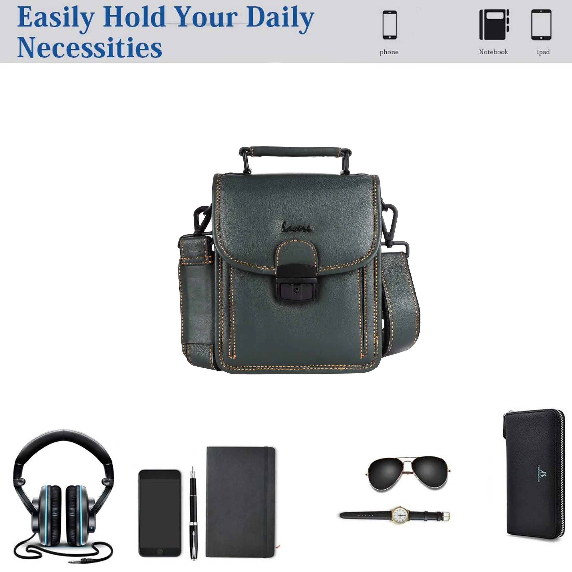 Antaa Leather Crossbody/Messenger Bag #2388S