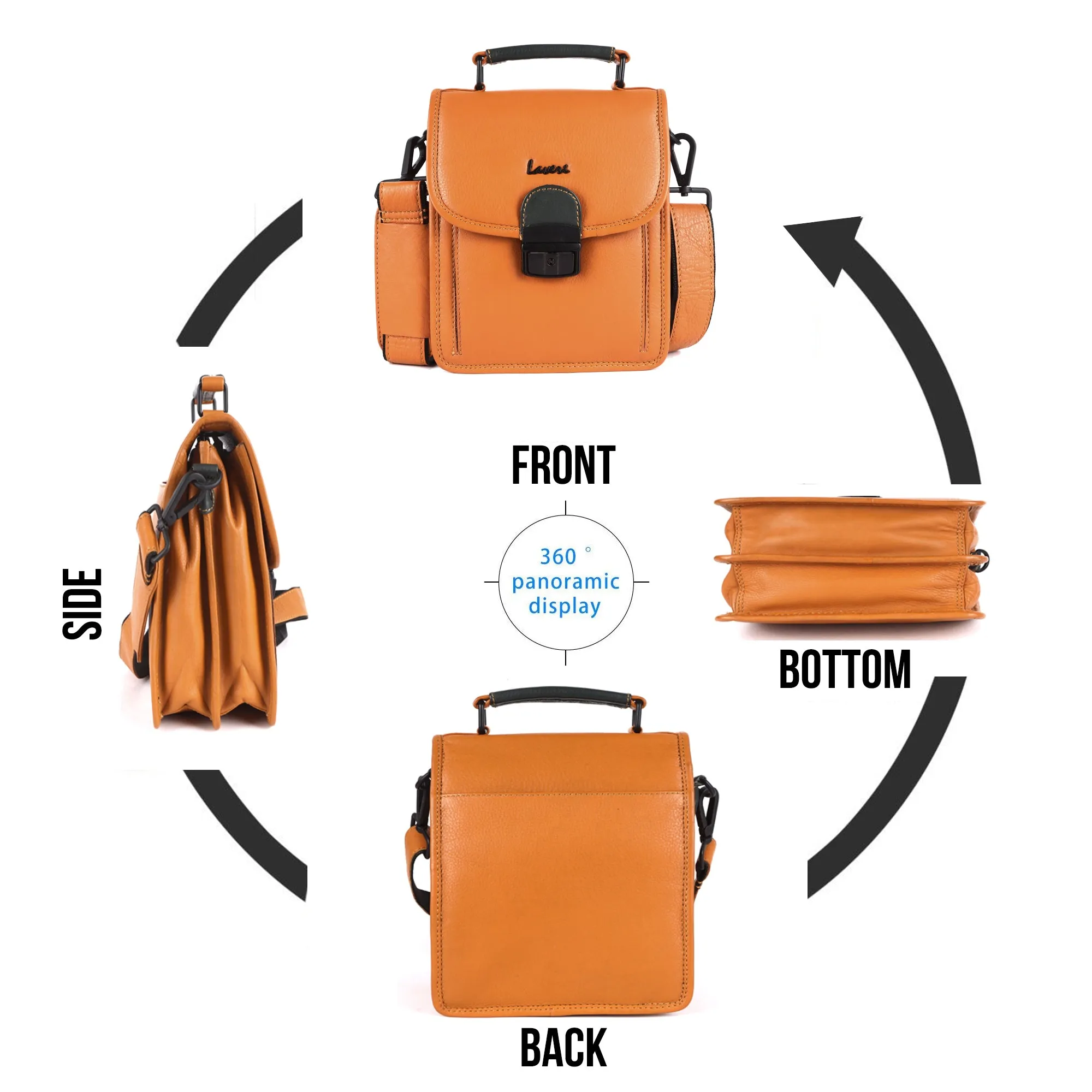 Antaa Leather Crossbody/Messenger Bag #2388S