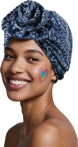 Babalet Turbans for Women Pre Tied 3D Flower Knot Head Wraps Paisley Headwear Cap Boho Fashion Beanie Cancer Chemo Bonnet
