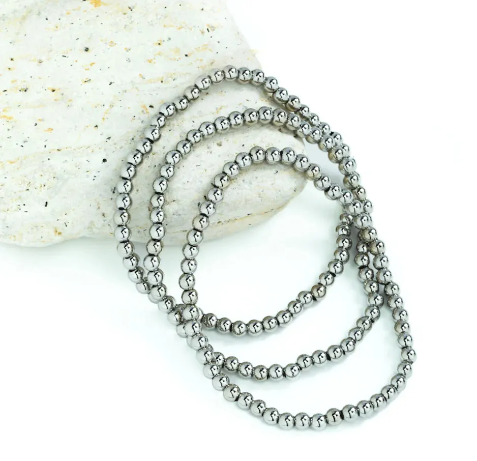 Beaded Bracelet Small- Silver