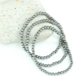 Beaded Bracelet Small- Silver