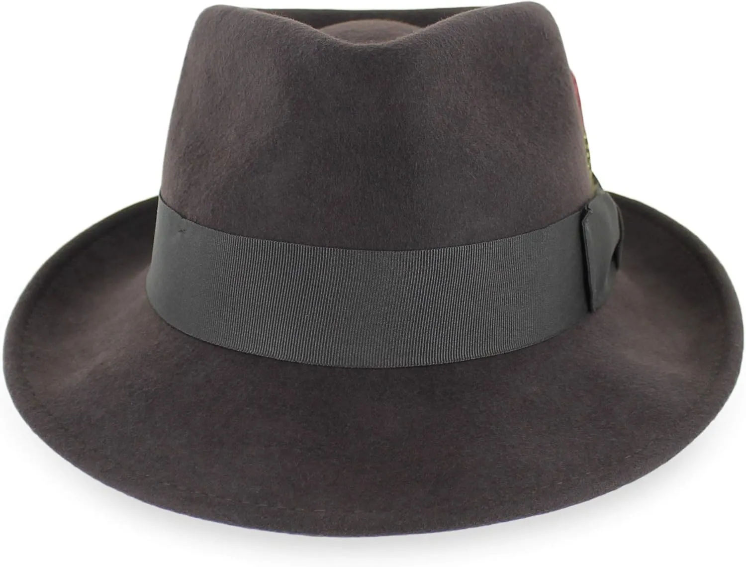 Belfry Gangster 100% Wool Stain Resistant Crushable Dress Fedora in Black Grey Navy Brown Pecan