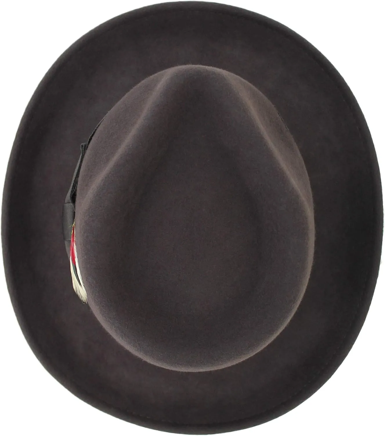 Belfry Gangster 100% Wool Stain Resistant Crushable Dress Fedora in Black Grey Navy Brown Pecan