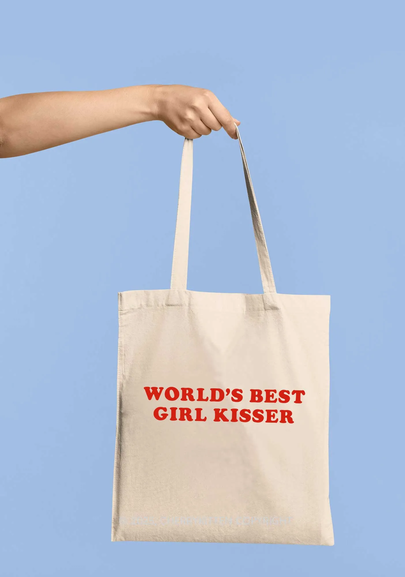 Best Girl Kisser Pride Y2K Canvas Tote Bag Cherrykitten
