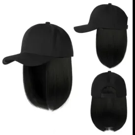 Bob Ball Caps | Stylish Baseball Cap Wig with Bob Hairstyle