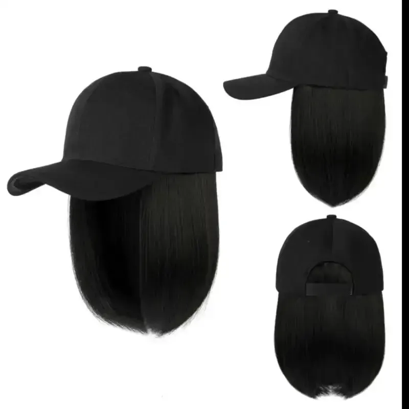 Bob Ball Caps | Stylish Baseball Cap Wig with Bob Hairstyle