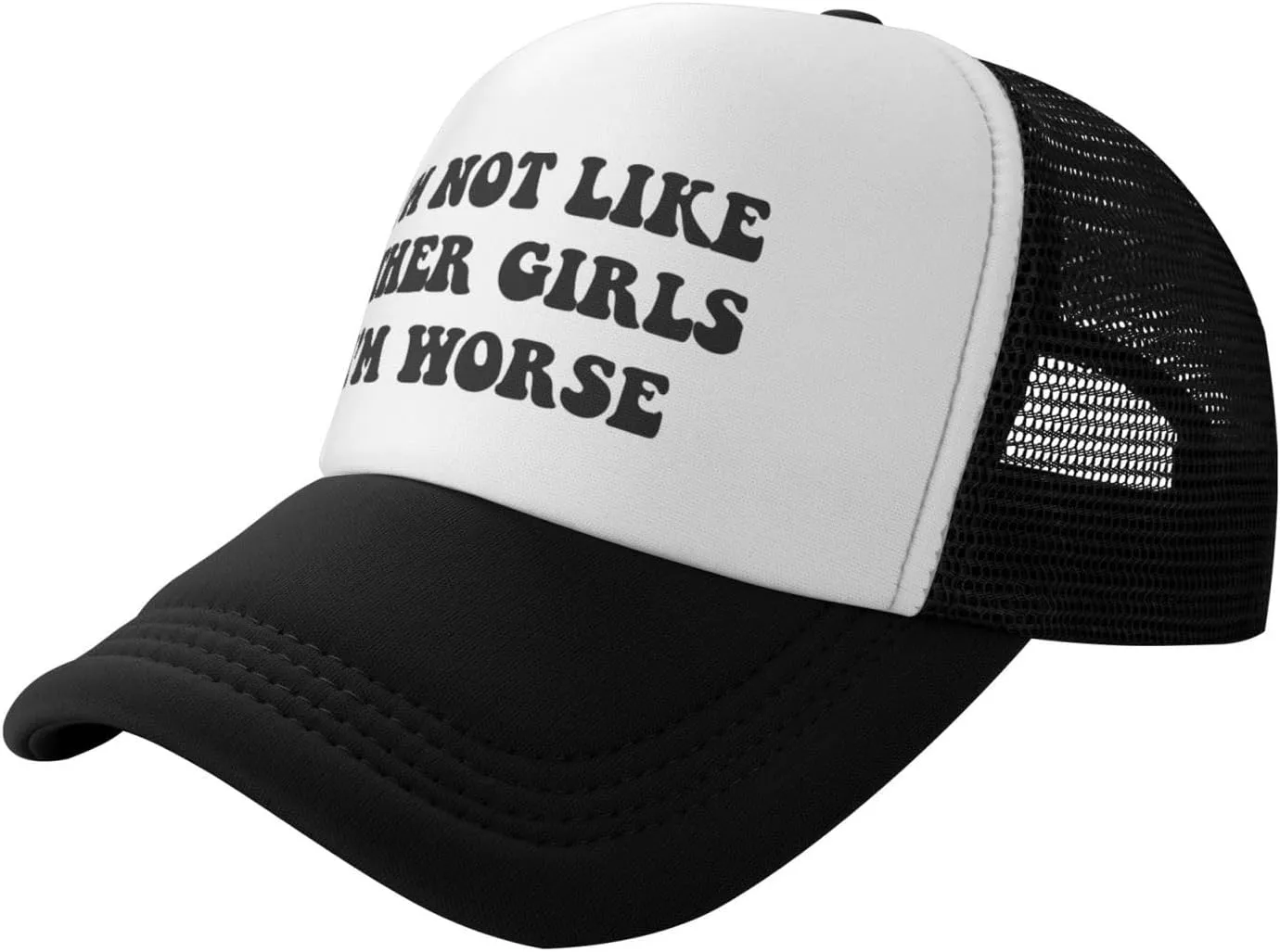 Buxtom Probably Gonna Clog Your Toilet Later Funny Adjustable Mesh Trucker Hat Unisex Fishing Caps Men WomenBlack