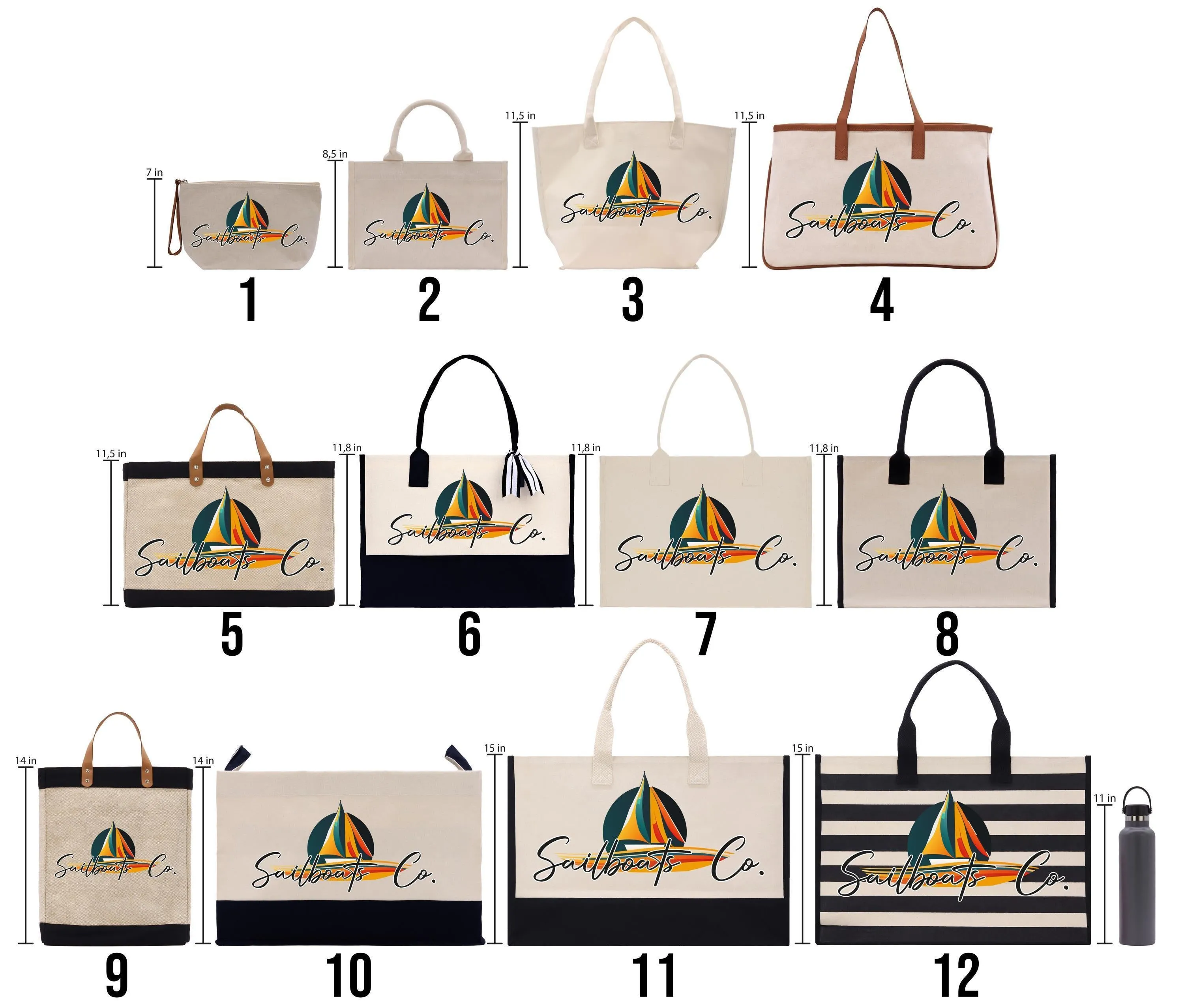 Chic Cotton Canvas Beach Tote Bag Multipurpose Tote Weekender Tote Gift for Her Outdoor Tote Vacation Tote Large Beach Bag (CHCT1004)