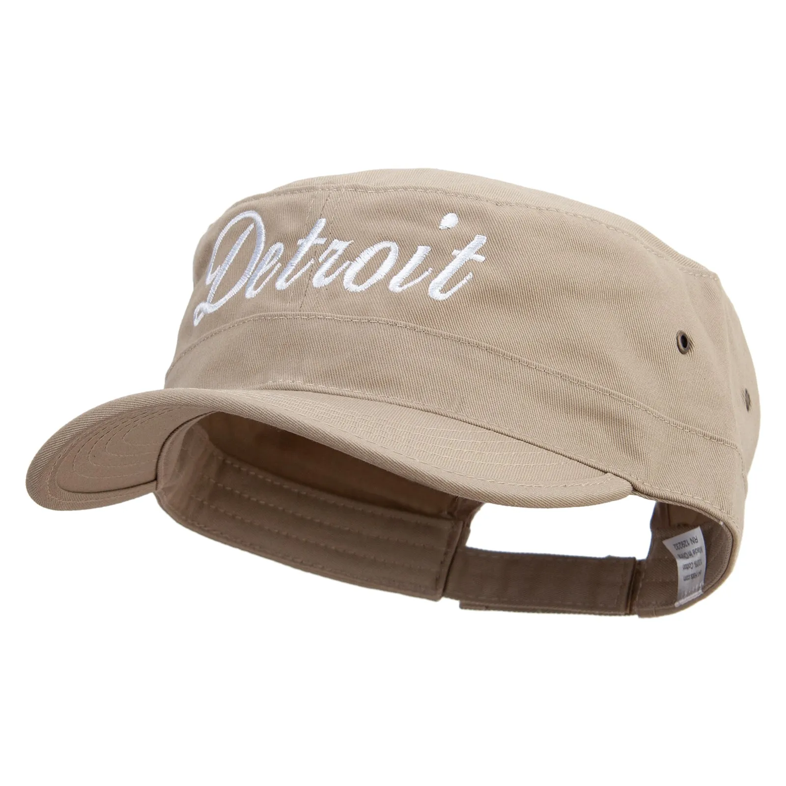 City of Detroit Embroidered Big Size Trendy Army Style Cap