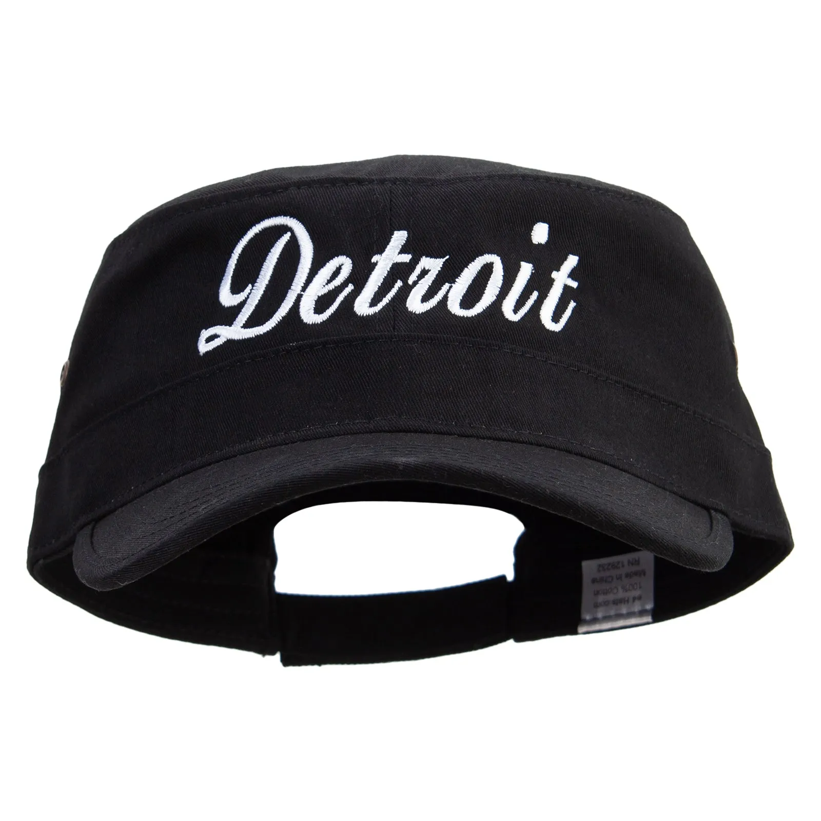City of Detroit Embroidered Big Size Trendy Army Style Cap