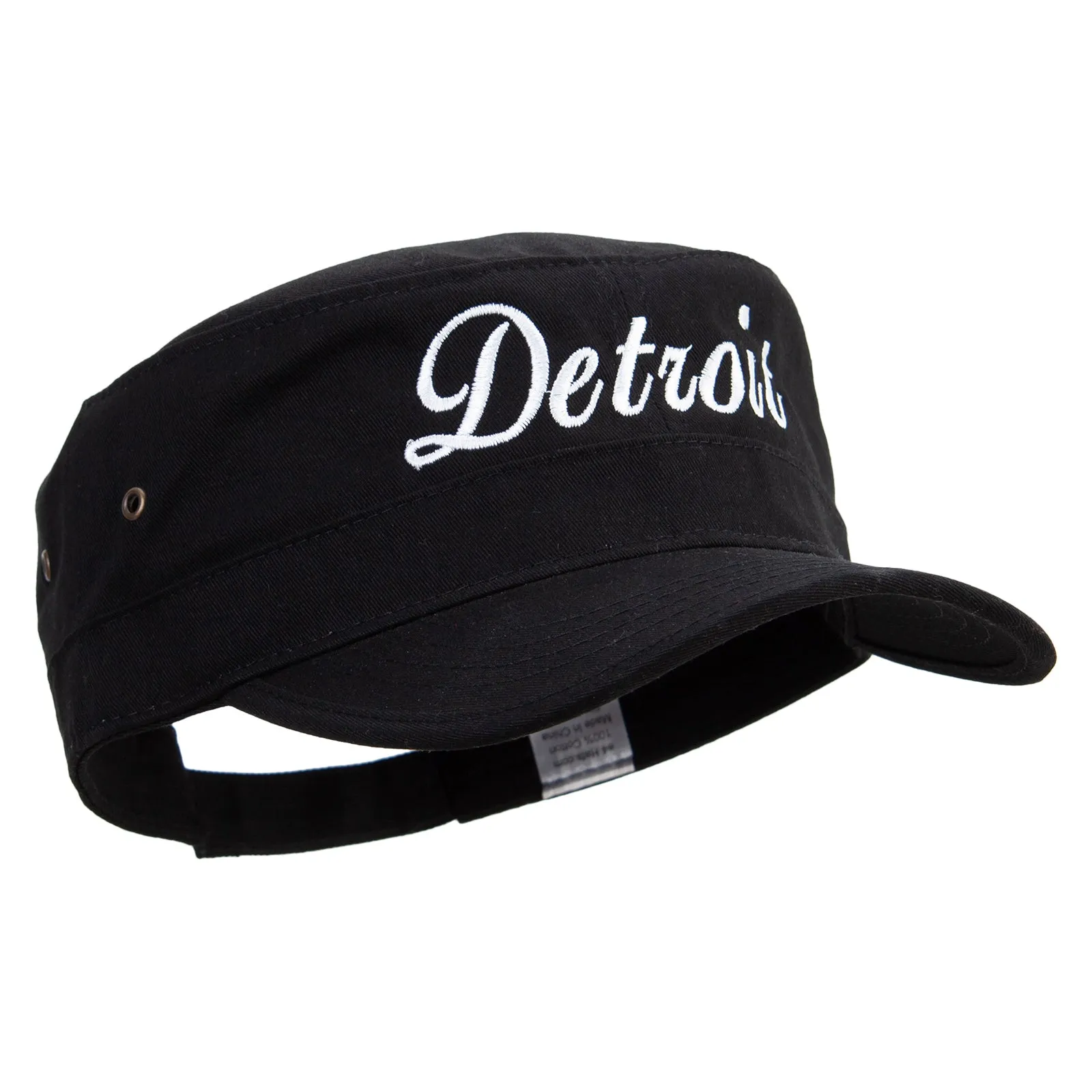 City of Detroit Embroidered Big Size Trendy Army Style Cap