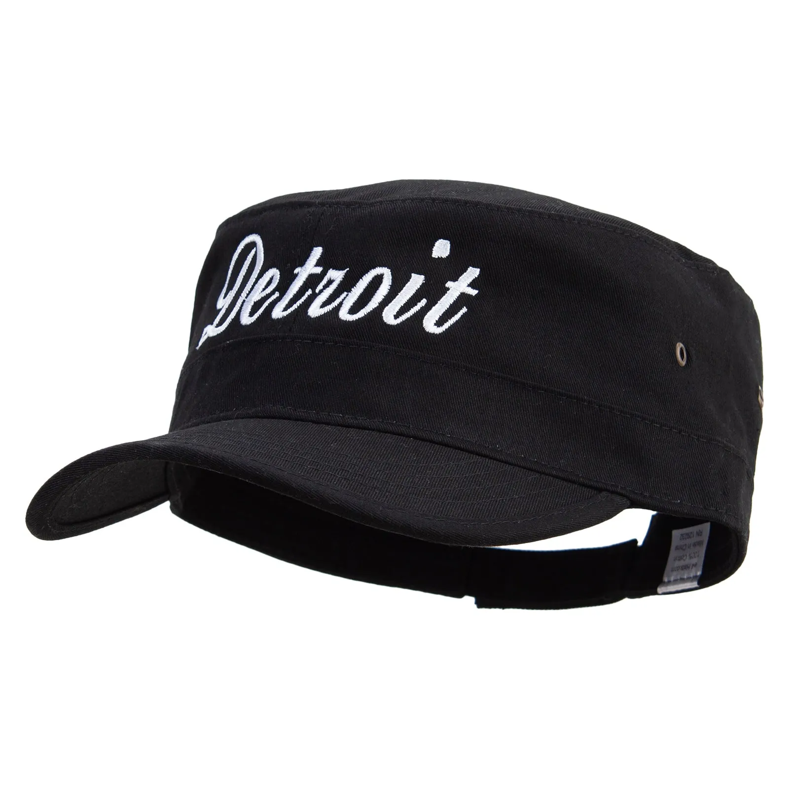 City of Detroit Embroidered Big Size Trendy Army Style Cap
