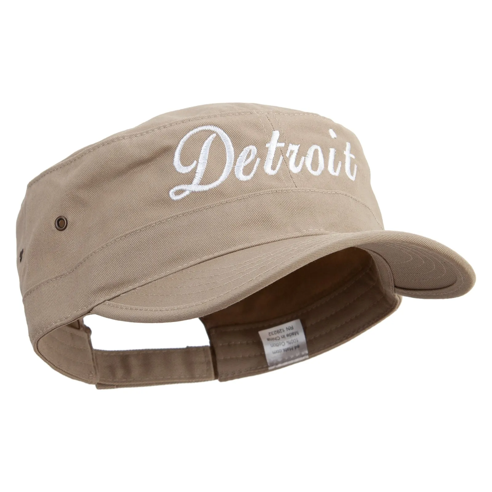 City of Detroit Embroidered Big Size Trendy Army Style Cap