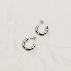 Classic Hoop Earrings - Silver