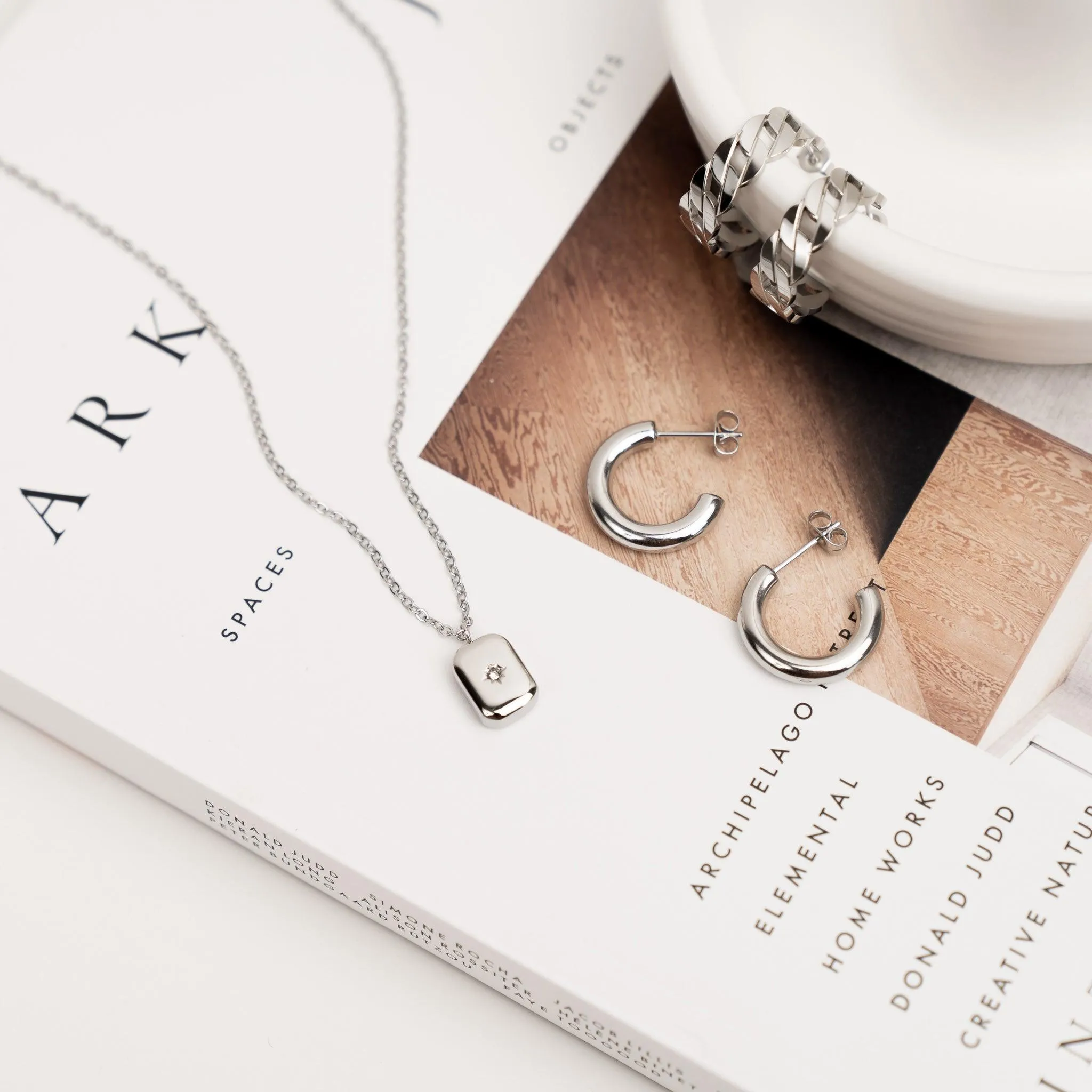 Classic Hoop Earrings - Silver