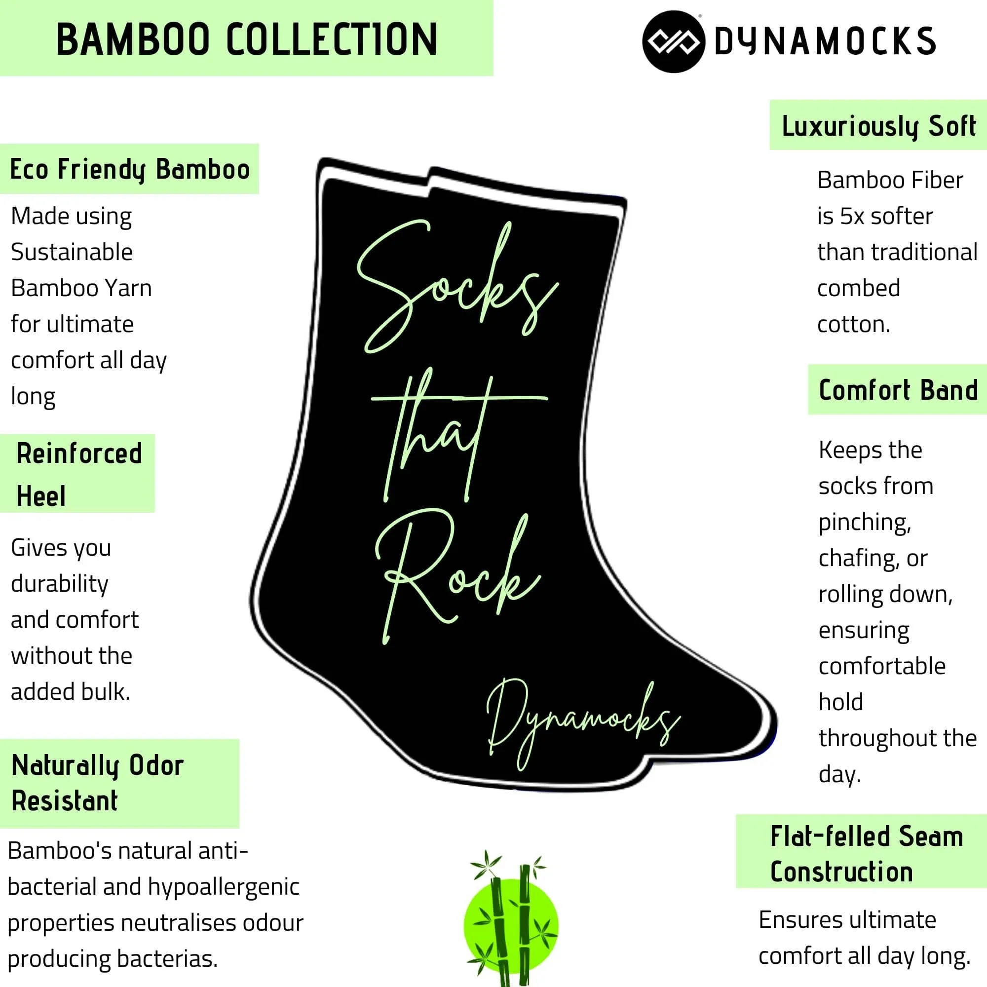 Comfortable Bamboo Crew Socks - Set of 3 for Daily Wear