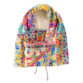 Cozy Balaclava - Pink Flower Patchwork