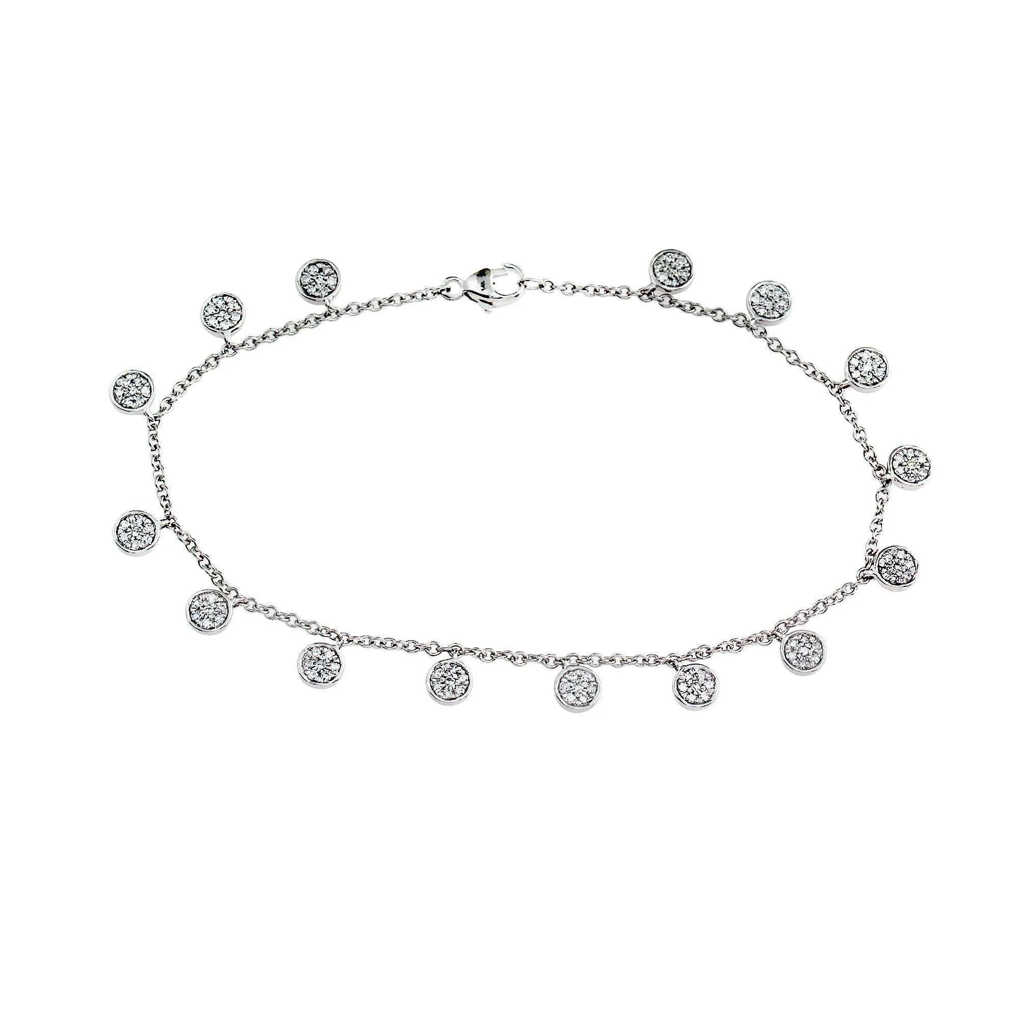 Dangle Station Bracelet 1/2Ctw
