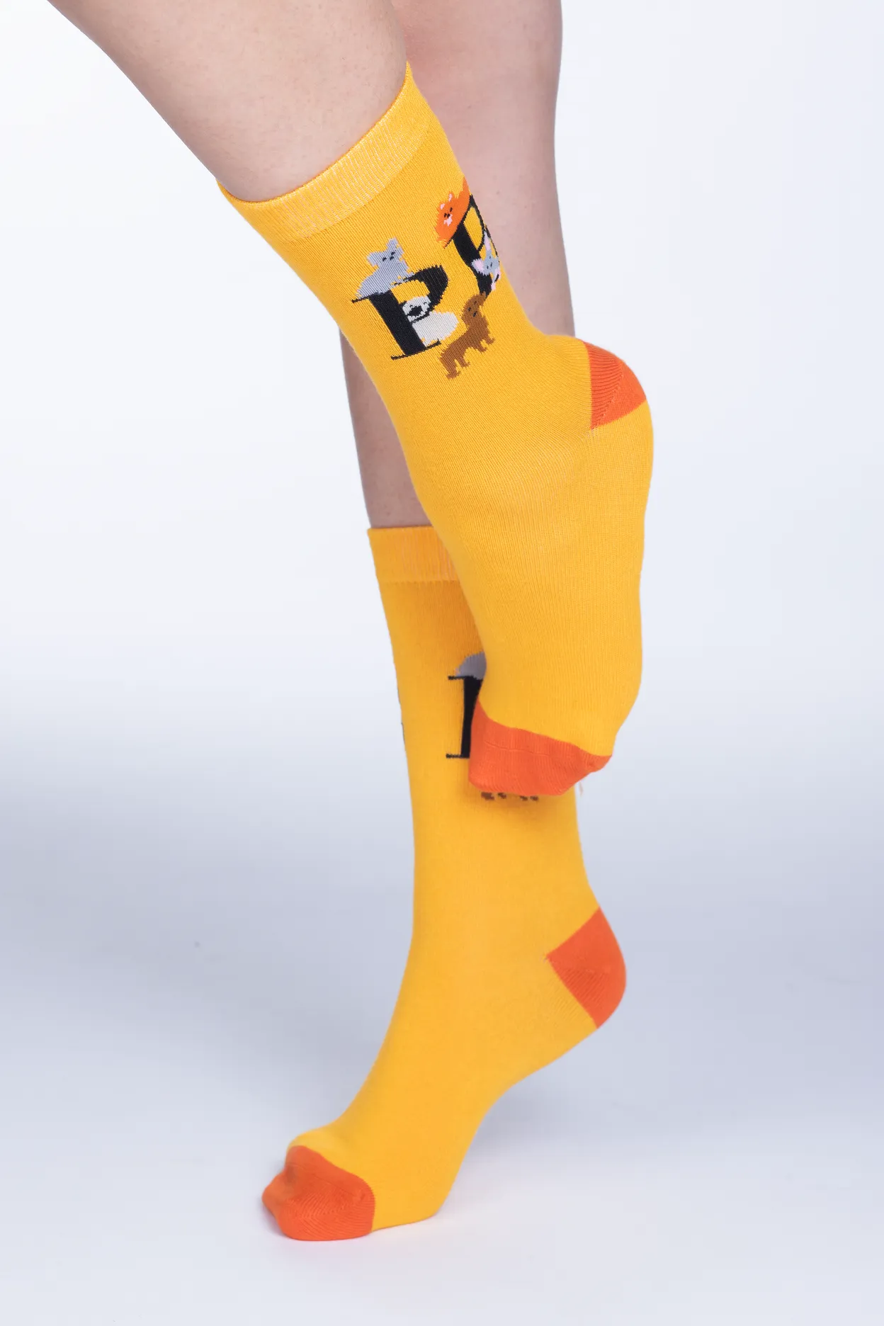 Dogmania Orange Dog Bamboo Socks: Stylish and Comfortable Socks for Dog Lovers