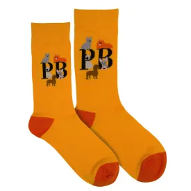 Dogmania Orange Dog Bamboo Socks: Stylish and Comfortable Socks for Dog Lovers