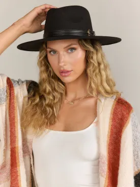 Double Belt Felt Hat