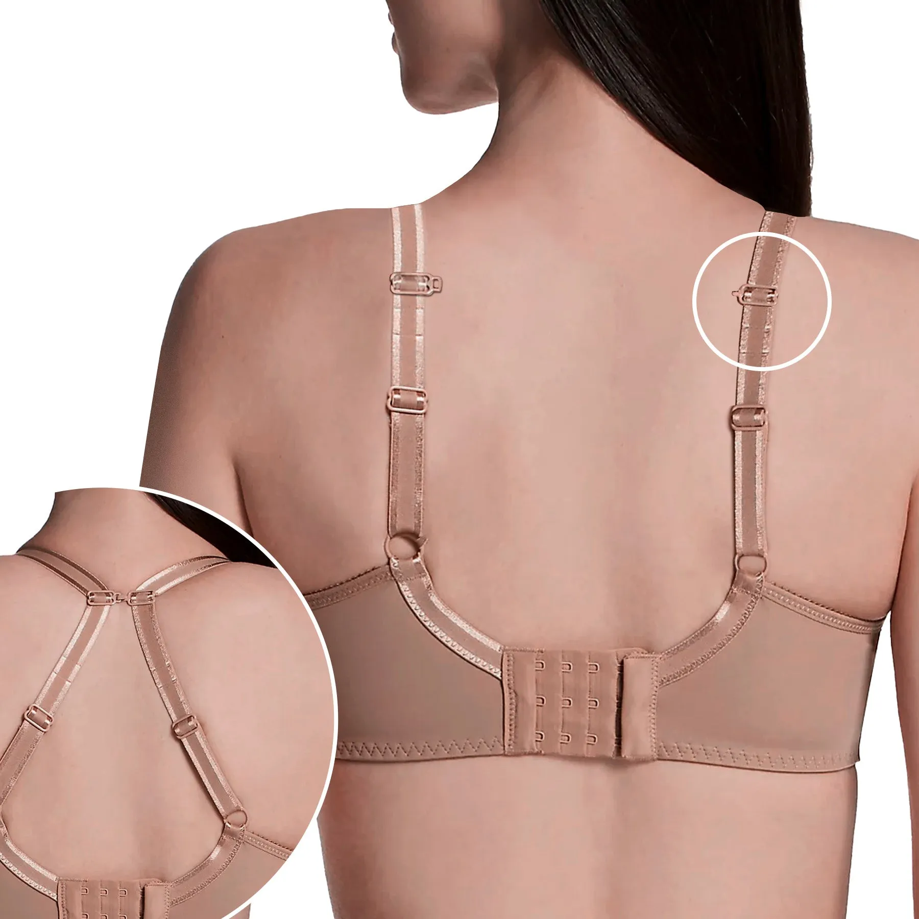 Elise Moulded Underwire Bra B1812 - Mocca