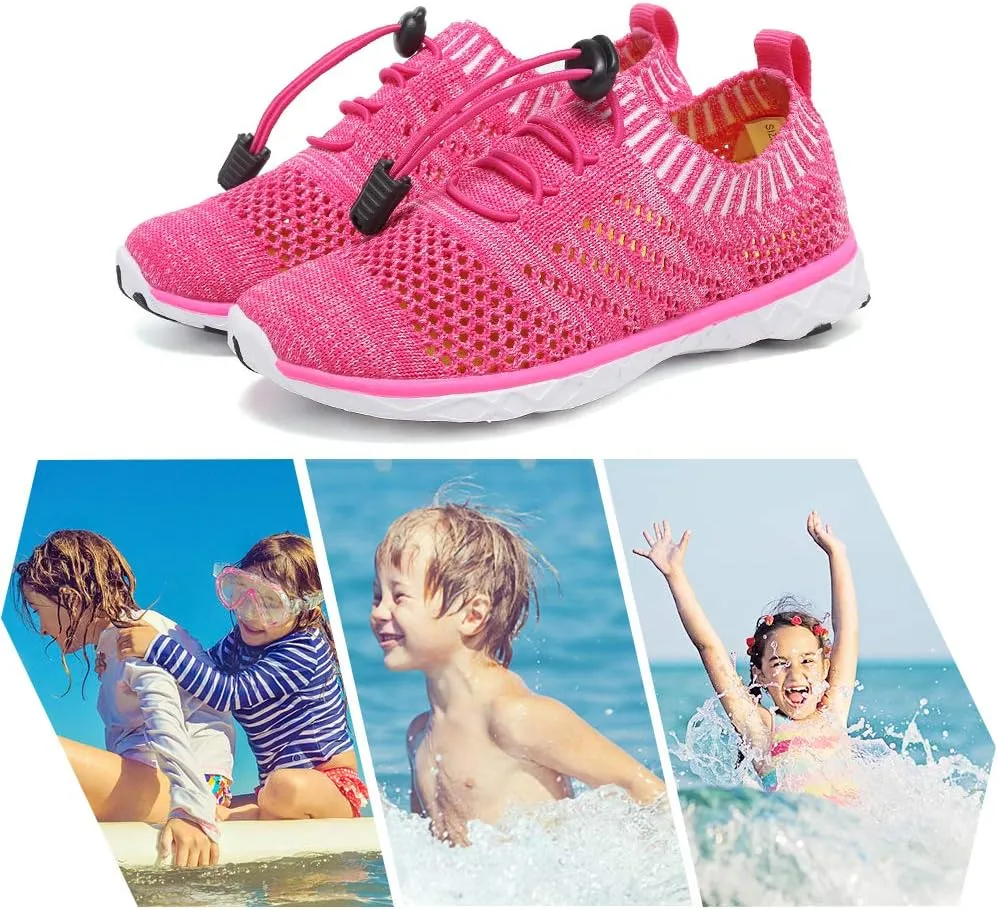 EQUICK Kids Water Shoes Boys & Girls Kids Aqua Shoes Swim Shoes Athletic Sneakers Lightweight Sport Shoes (Toddler/Little Kid/Big Kid)