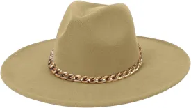 Fashionable Fedora Fedoras Men Wide for Women Dress Hat Women's and Hats Baseball Caps Championship Hat Khaki