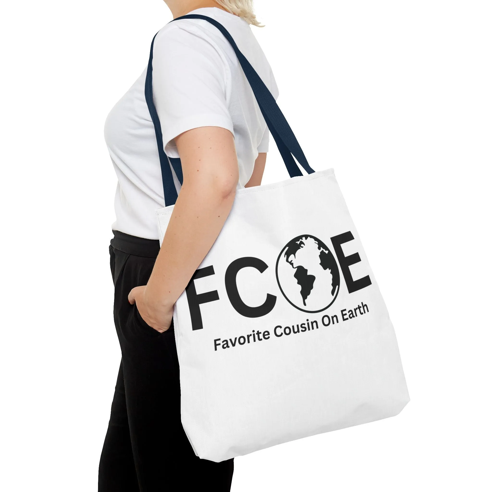 Favorite Cousin On Earth (FCOE) Tote Bag - Custom Printed Stylish and Functional Tote