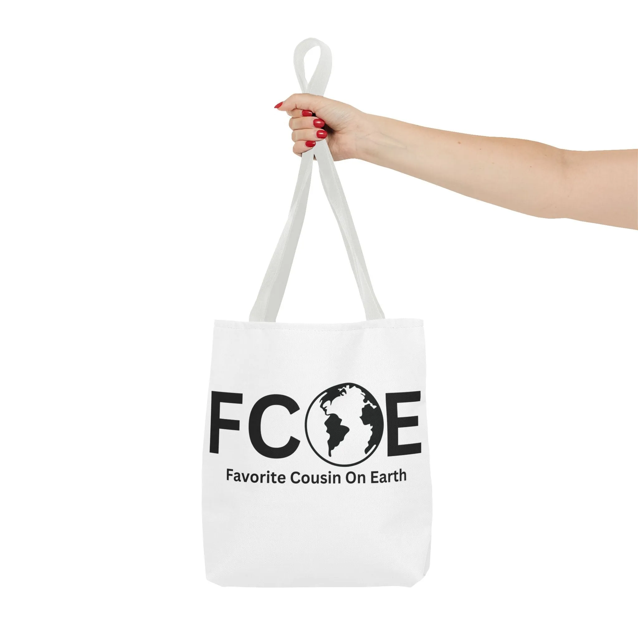 Favorite Cousin On Earth (FCOE) Tote Bag - Custom Printed Stylish and Functional Tote