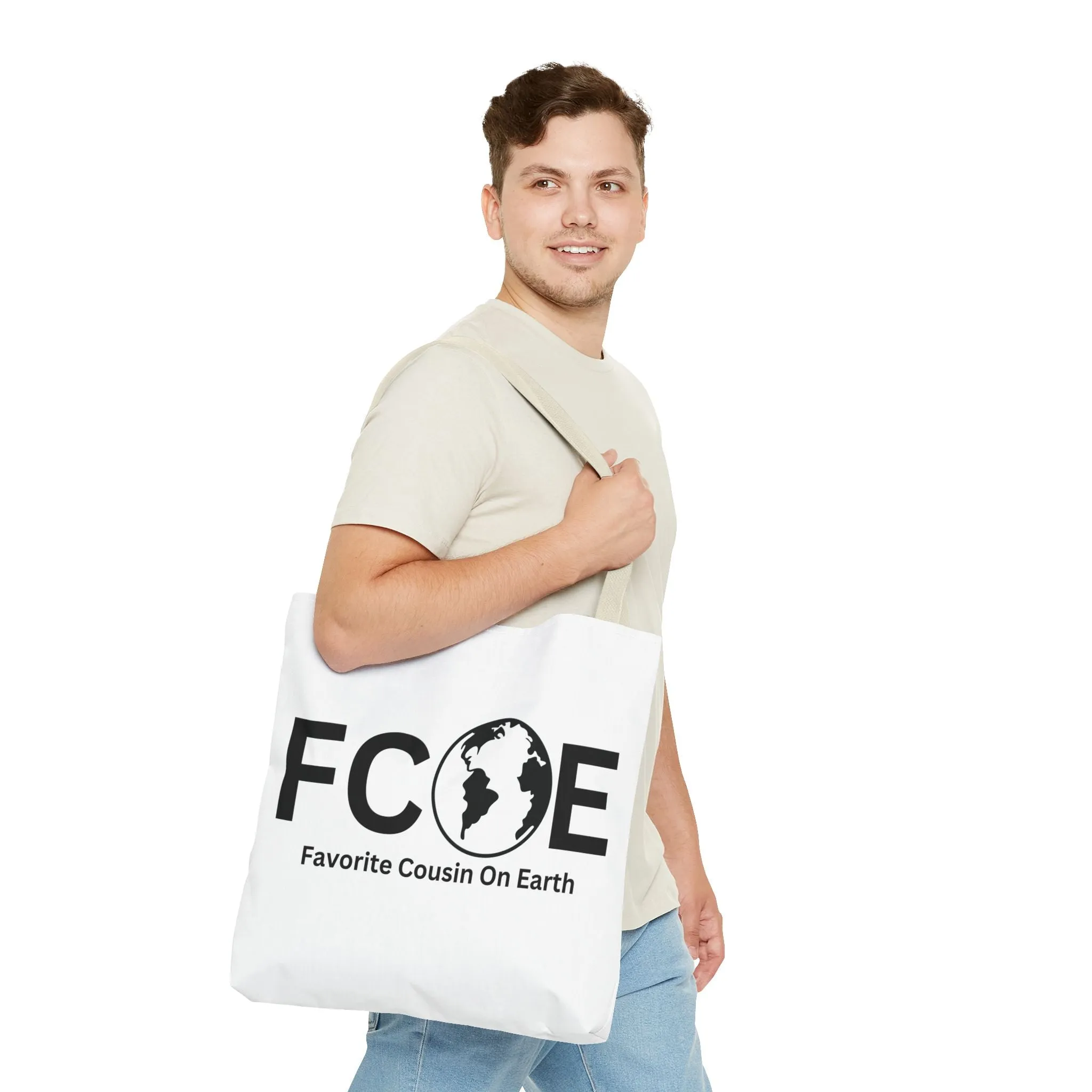 Favorite Cousin On Earth (FCOE) Tote Bag - Custom Printed Stylish and Functional Tote