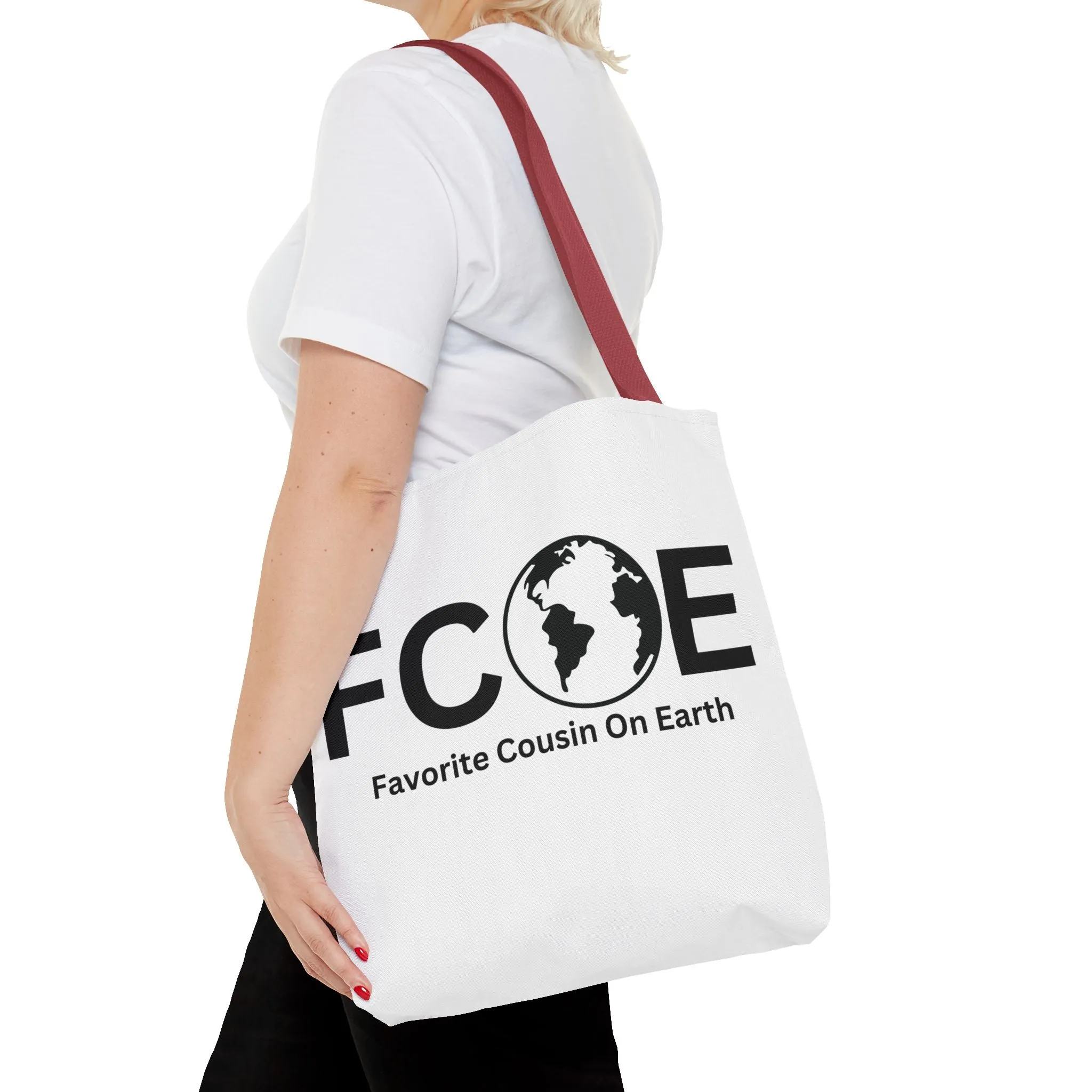 Favorite Cousin On Earth (FCOE) Tote Bag - Custom Printed Stylish and Functional Tote