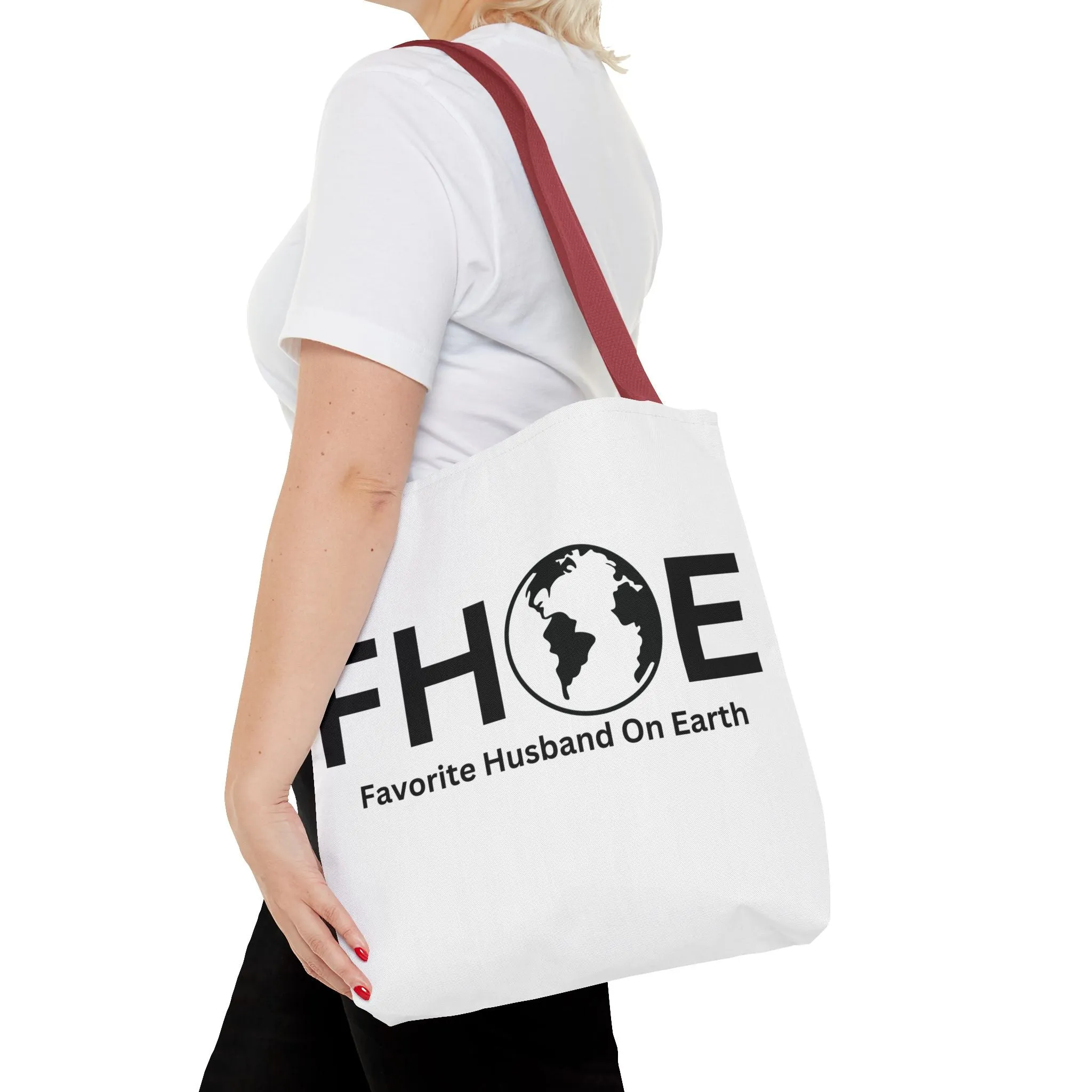 Favorite Husband On Earth (FHOE) Tote Bag - Custom Printed Stylish and Functional Tote