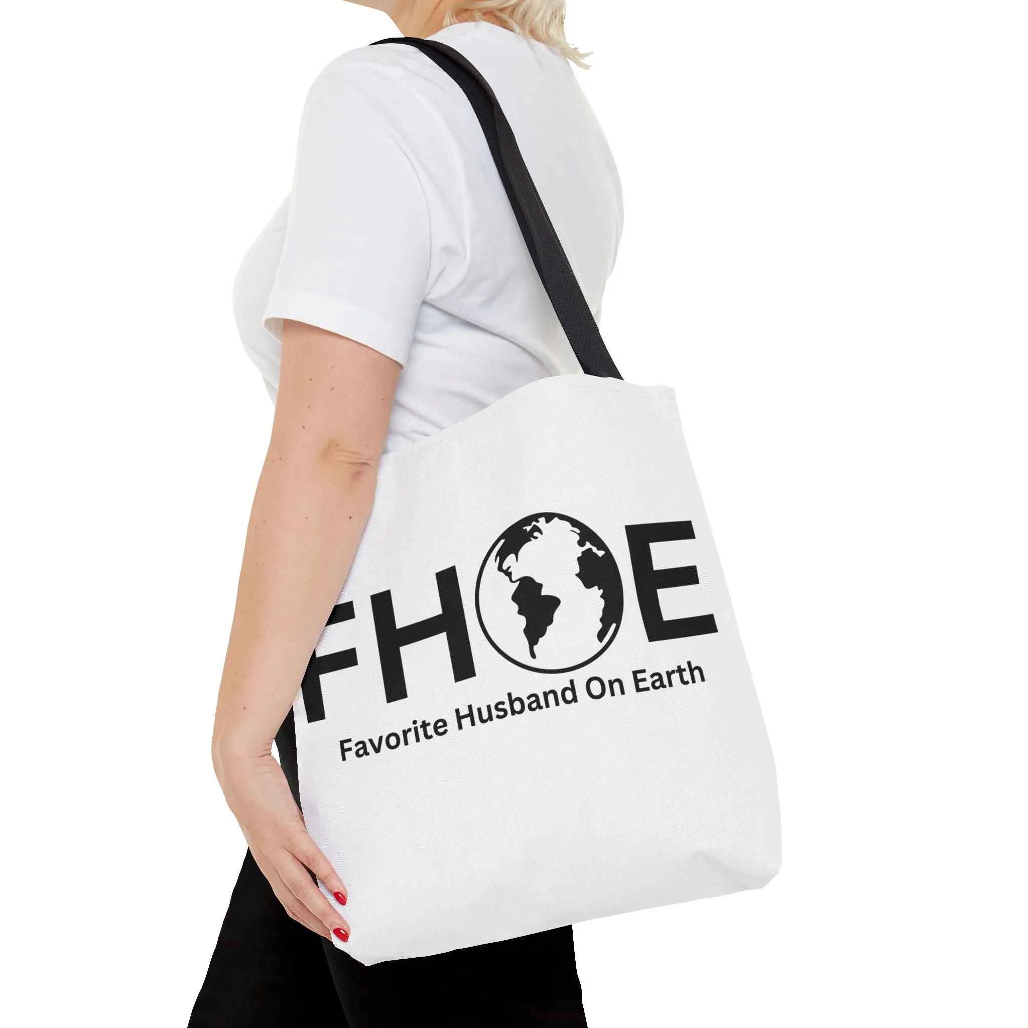 Favorite Husband On Earth (FHOE) Tote Bag - Custom Printed Stylish and Functional Tote