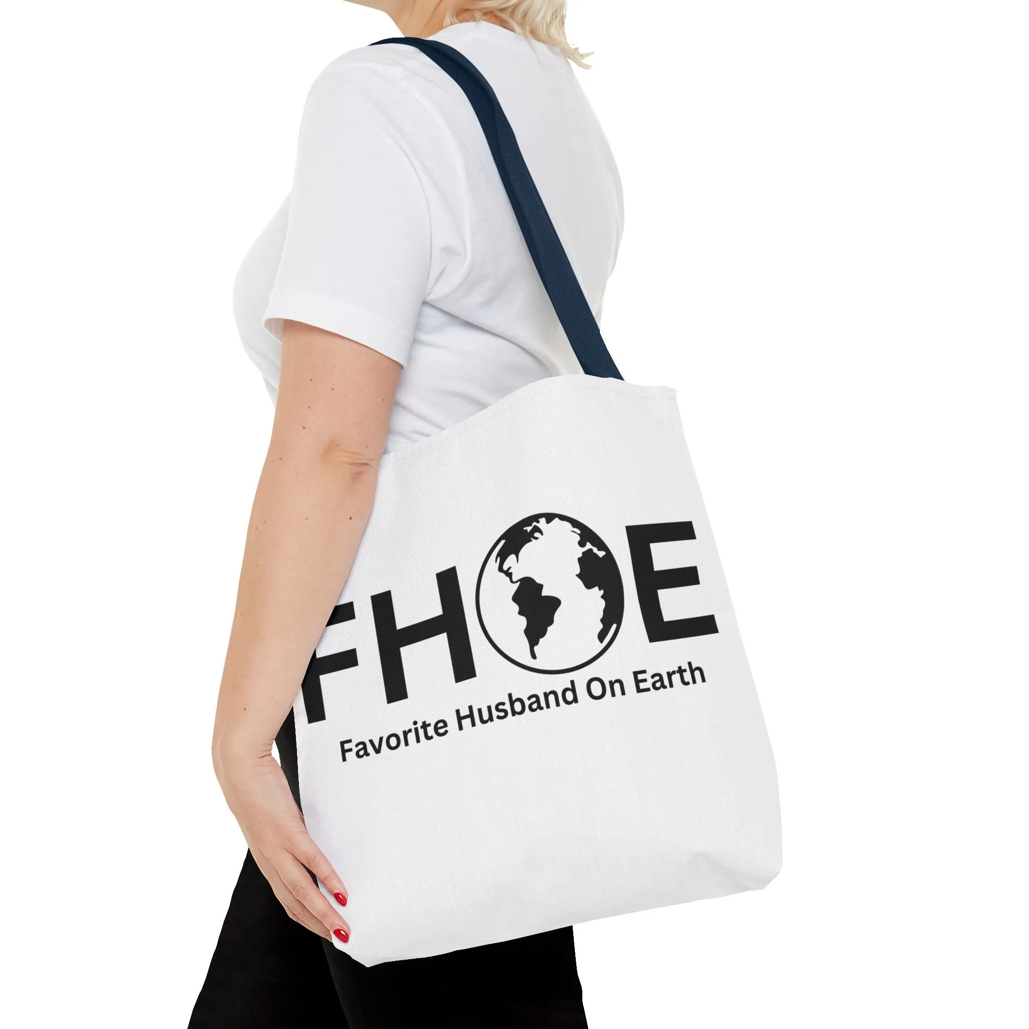 Favorite Husband On Earth (FHOE) Tote Bag - Custom Printed Stylish and Functional Tote