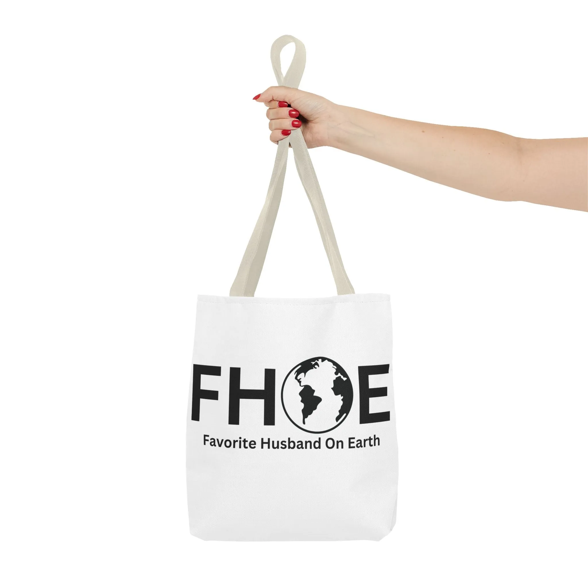 Favorite Husband On Earth (FHOE) Tote Bag - Custom Printed Stylish and Functional Tote
