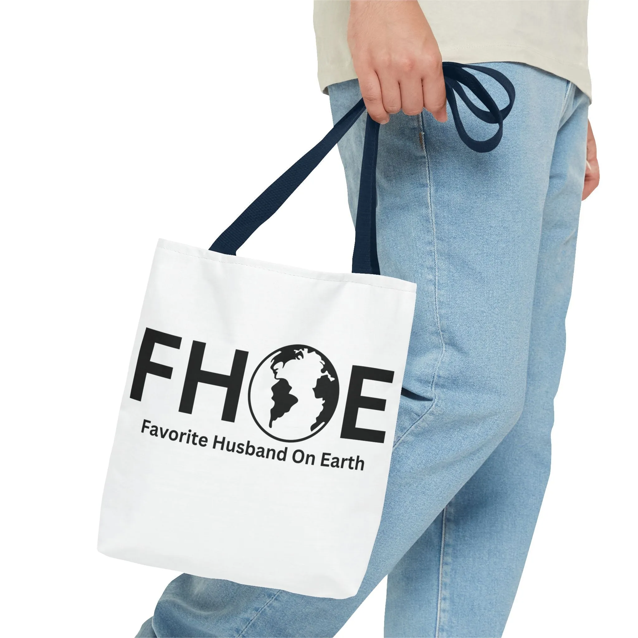 Favorite Husband On Earth (FHOE) Tote Bag - Custom Printed Stylish and Functional Tote