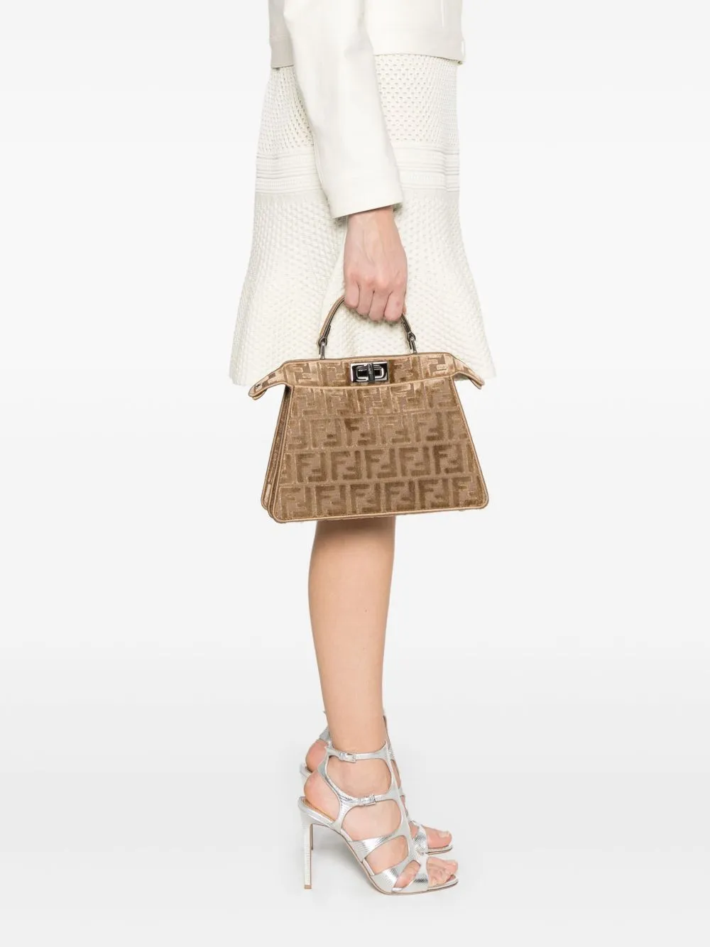 FENDI Mini Jacquard Velvet Handbag - Perfect for Men