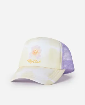 Girls Crystal Cove Trucker Cap in Yellow
