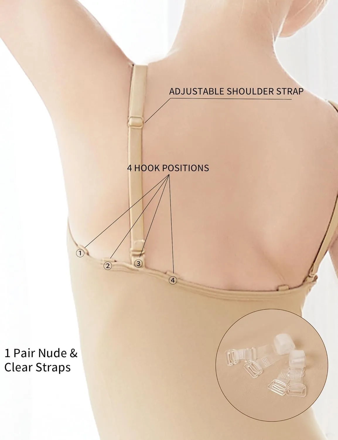 Girls Nude Leotard, Seamless Dance Undergarment for Girls with Adjustable Straps for Ballet/Gymnastics/Skating