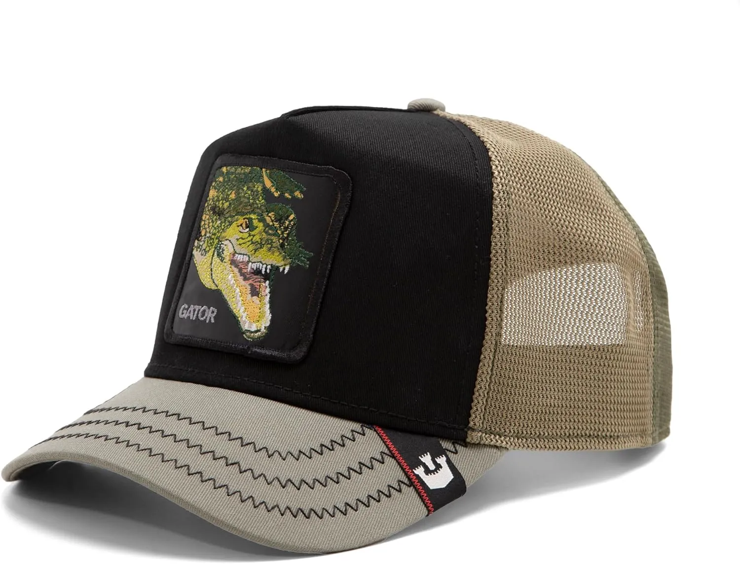 Goorin Bros. Tri Tones Collection Trucker Hat for Men and Women, Olive (Tri Gator), One Size