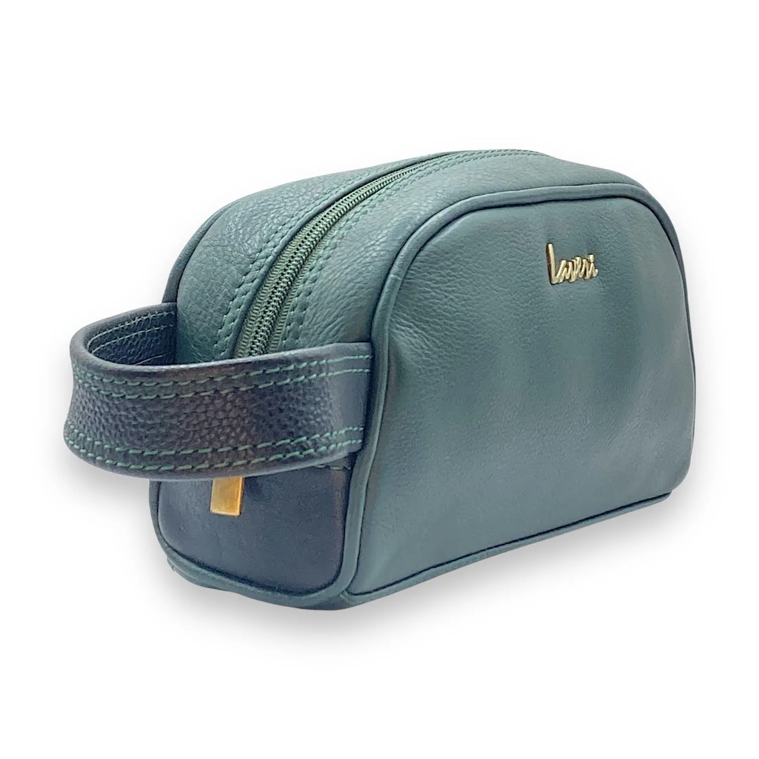 Hand Pouch, WashBag, Toiletry, Genuine Leather 2694Z