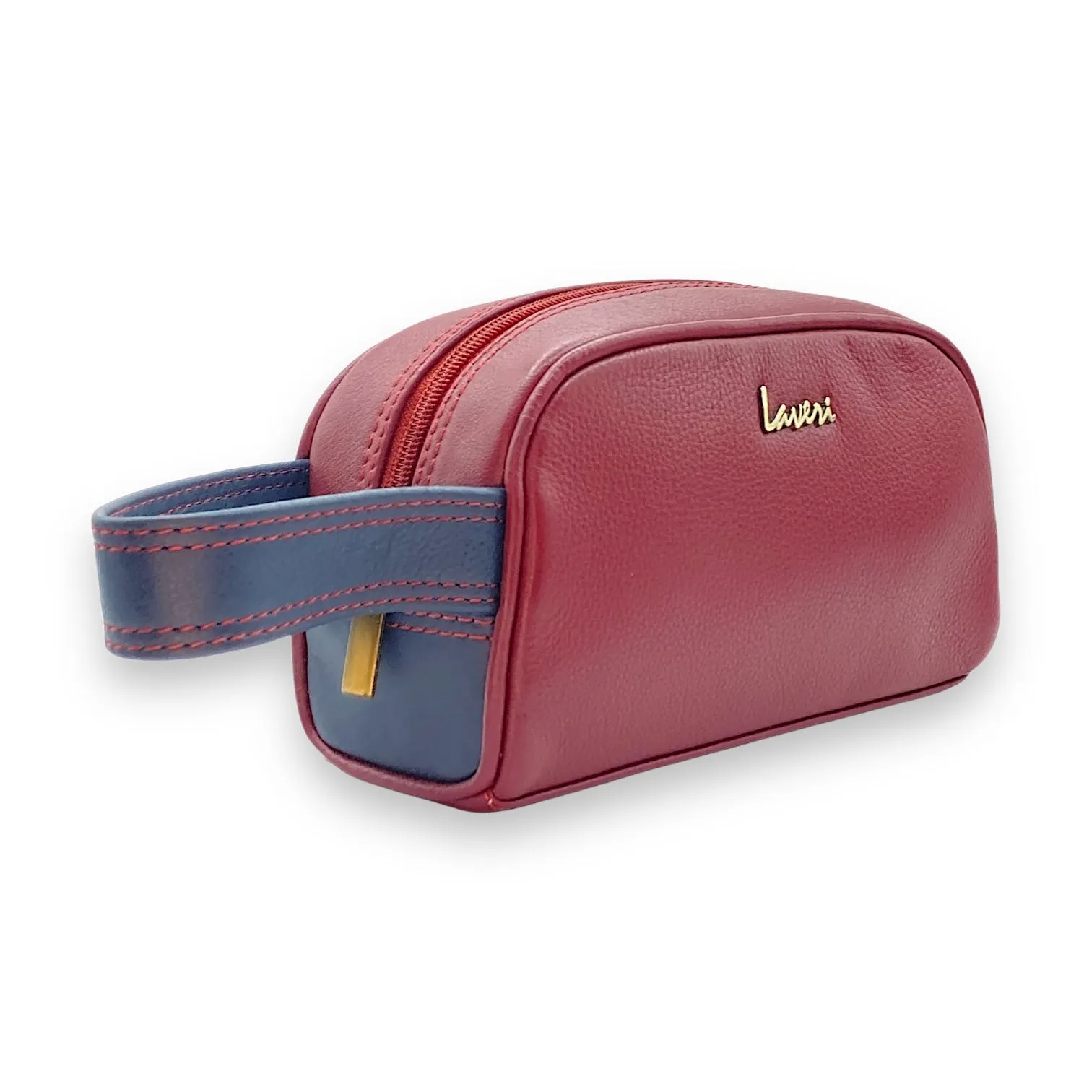 Hand Pouch, WashBag, Toiletry, Genuine Leather 2694Z