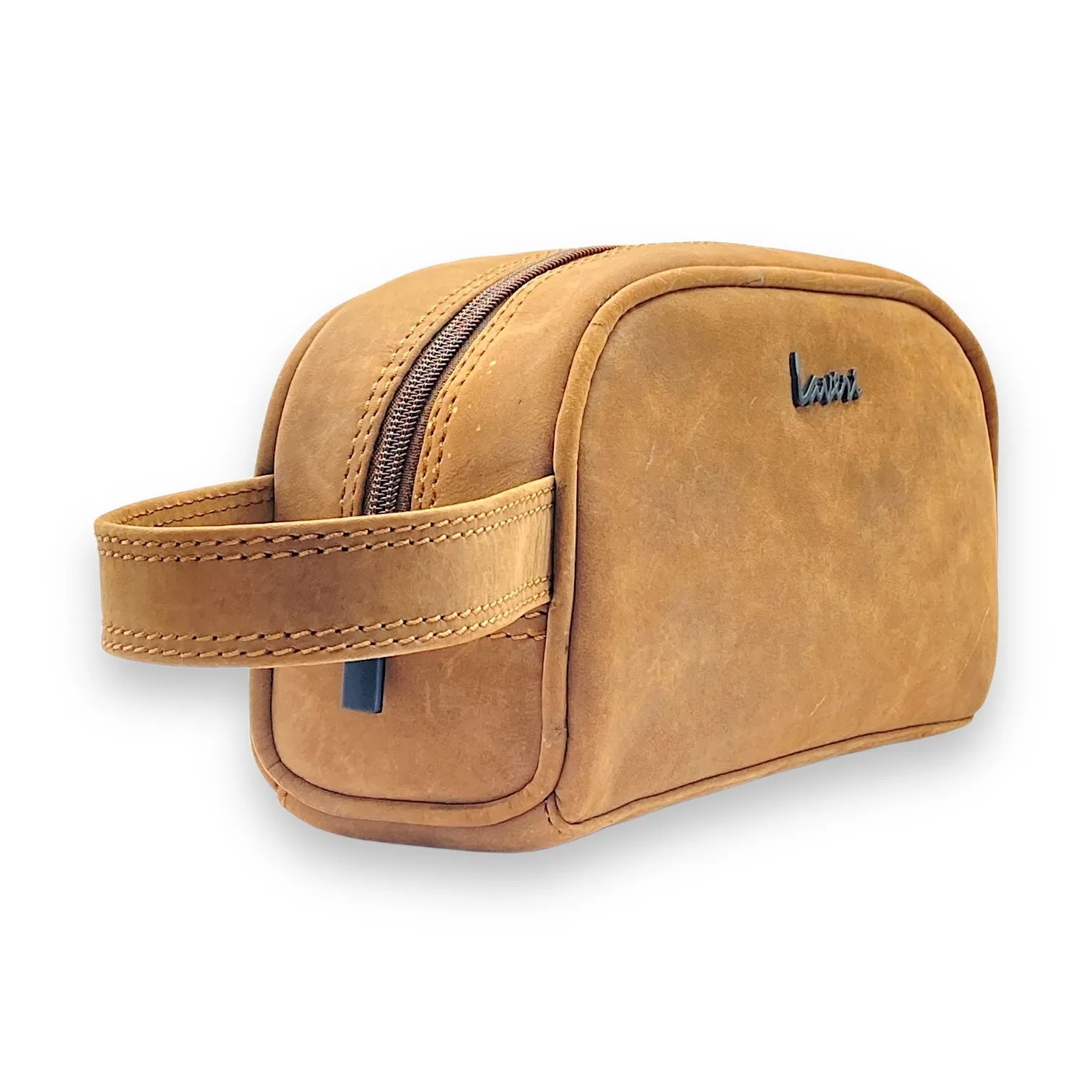 Hand Pouch, WashBag, Toiletry, Genuine Leather 2694Z
