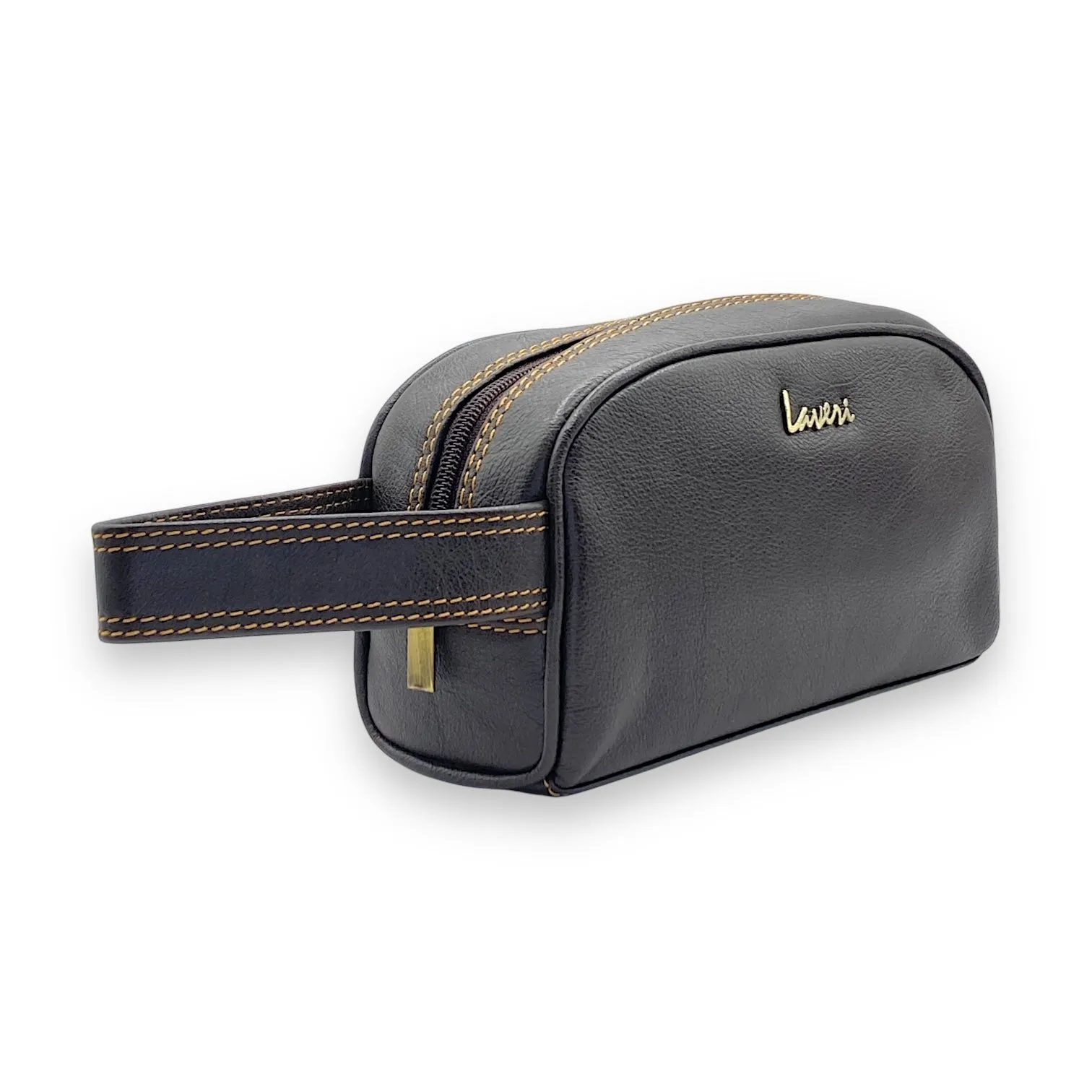 Hand Pouch, WashBag, Toiletry, Genuine Leather 2694Z